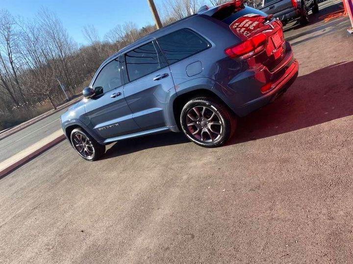 A completed window tint job on a customer's car